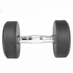 Musclemania-fitness GOLD'S GYM PREMIUM RUBBER DUMBBELLS, Sold In Pairs EQUIPMENT STRENGTH