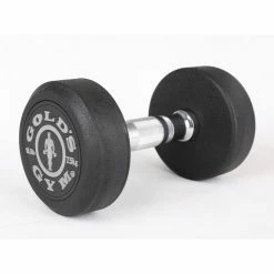 Musclemania-fitness GOLD'S GYM PREMIUM RUBBER DUMBBELLS, Sold In Pairs EQUIPMENT STRENGTH