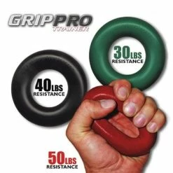 Musclemania-fitness Hand Therapy - Grip Pro Trainer - Red - 50lb (22.68kgs) - Most Difficult Resistance Rehabilitation