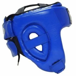 Musclemania-fitness Morgan Platinum Open Face Leather Head Guard