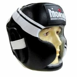 Musclemania-fitness MMA COMBAT Morgan V2 Professional Leather Head Guard