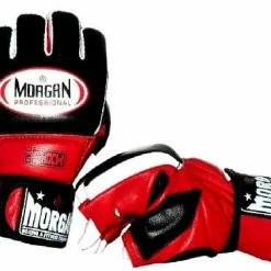 Musclemania-fitness Morgan Professional Gel MMA Hybrid Leather Gloves