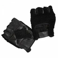 Musclemania-fitness Bronx Black Mesh Weight Lifting Gloves