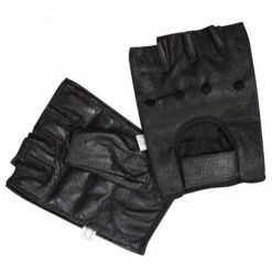 Musclemania-fitness Bronx Black Leather Gloves
