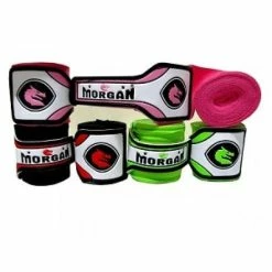 Musclemania-fitness MORGAN MEXICO ELASTIC SHORT BOXING HAND WRAPS 108" - 2.75m Long (PAIR)