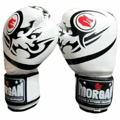 Musclemania-fitness MMA COMBAT MORGAN ELITE BOXING & MUAY THAI LEATHER GLOVES (8 -12 & 16oz)