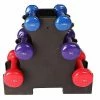 Musclemania-fitness EQUIPMENT STRENGTH Mini D-B Rack For 3 Pairs Of Vinyl Or Neoprene Dumbbells