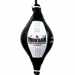 Musclemania-fitness MMA COMBAT MORGAN PLATINUM LEATHER FLOOR TO CEILING + Adjustable Straps