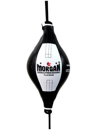 Musclemania-fitness MMA COMBAT MORGAN PLATINUM LEATHER FLOOR TO CEILING + Adjustable Straps