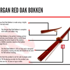 Musclemania-fitness MORGAN RED OAK BOKKEN MMA COMBAT