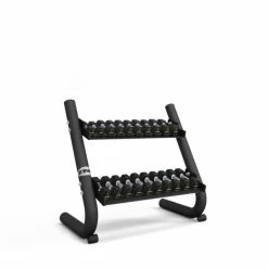 Musclemania Fitness MegaStore Ziva SL Commercial-Grade 1-10kg Hexagon Dumbbell Rack (Dumbbells Not Included)