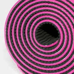 Musclemania-fitness TPE YOGA MAT - PINK/BLACK Mats