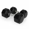 Musclemania-fitness EQUIPMENT STRENGTH Hex Dumbbell Pairs, "Class A" Commercial Grade - Rubber Coated (please Select Size)