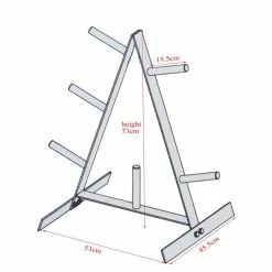 Musclemania-fitness Weight Plates Olympic Weight Triangular Storage Stand