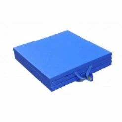 Musclemania-fitness Tri-Fold Vinyl Gym Exercise Mat - 2ft Wide X 6ft Long