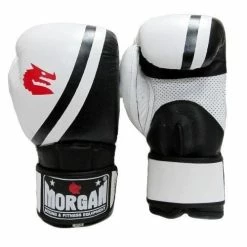 Musclemania-fitness MORGAN V2 PROFESSIONAL LEATHER BOXING GLOVES (10 -12 -14 -16oz) MMA COMBAT