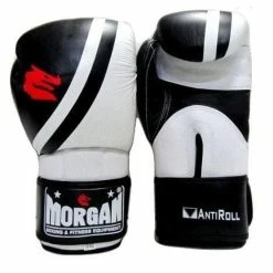 Musclemania-fitness MORGAN V2 PROFESSIONAL LEATHER BOXING GLOVES (10 -12 -14 -16oz) MMA COMBAT
