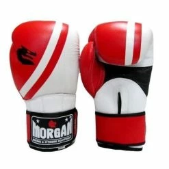 Musclemania-fitness MORGAN V2 PROFESSIONAL LEATHER BOXING GLOVES (10 -12 -14 -16oz) MMA COMBAT