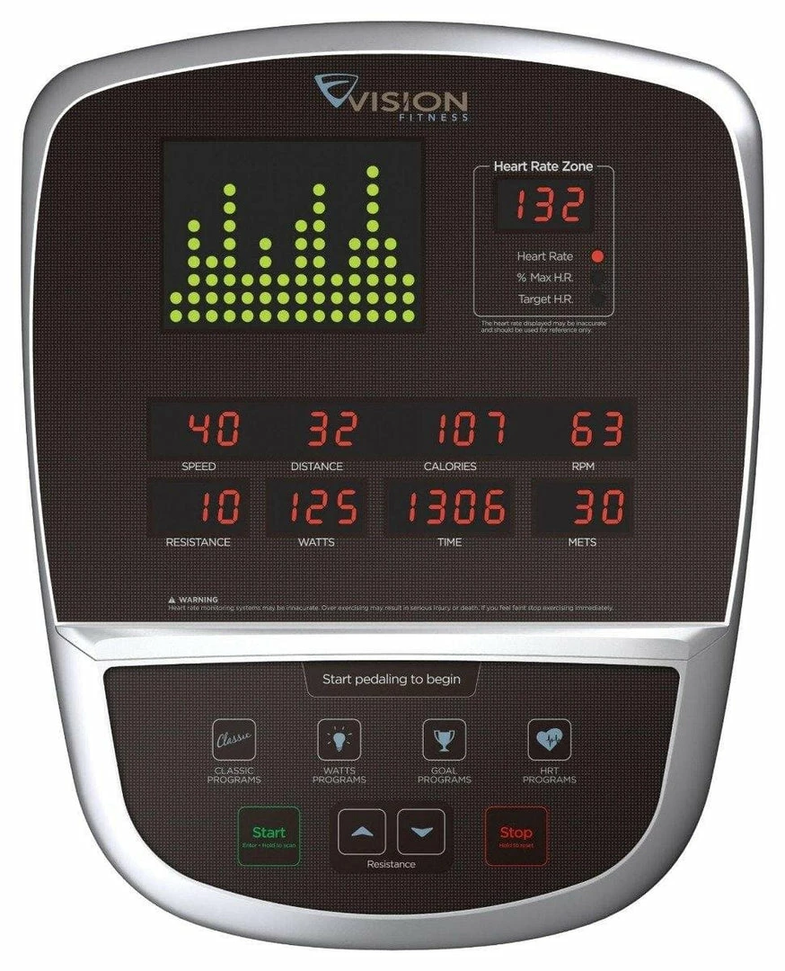 Musclemania-fitness VISION R60-03 LIGHT COMMERCIAL RECUMBENT BIKE - Expected Back August 2022 EQUIPMENT CARDIO