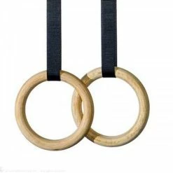 Musclemania-fitness SPECIAL - Wooden Gymnastic Rings Set (Gym Ring)